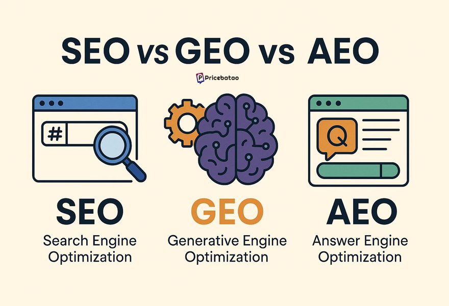GEO and AEO; are they actually SEO in real; PRICE BATAO